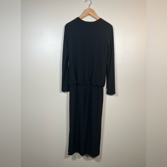 KAMALI KULTURE x NORMAKAMALI Long Sleeve Midi Black Dress Size Small - Picture 5 of 7